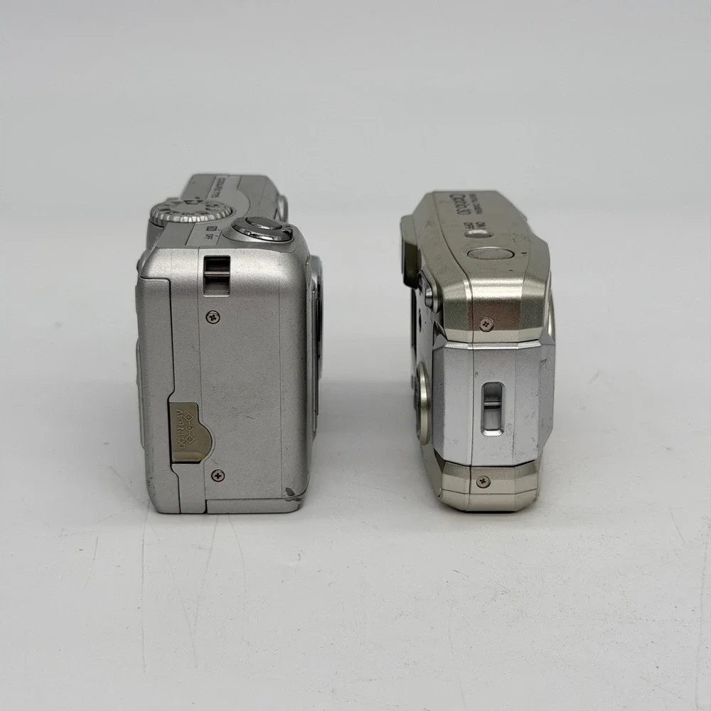 Nikon Coolpix 775 & Pentax Optio 30 Digital Camera Lot Silver Untested For Parts